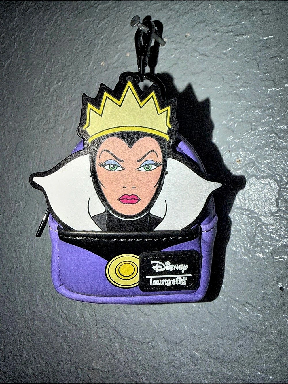 Disney Loungefly Evil Queen mini backpack keychain Purple Evil Queen Mini Backpa